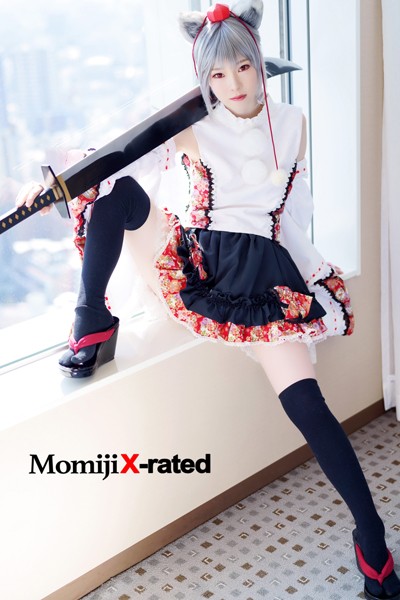 ネコミミ・獣系|Momiji X-rated 究極完全体美少女×照る山椛=白い肌と黒ニーハイのコントラスト！！❤【—-】