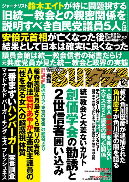 写真集|実話BUNKAタブー2022年12月号❤【実話BUNKAタブー編集部】
