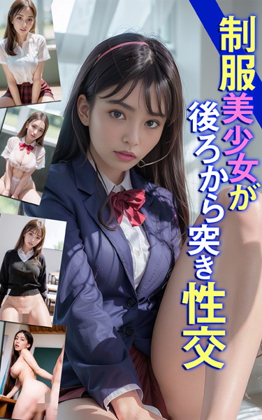 制服|制服美少女が後ろから突き性交❤【DTS dream factory】