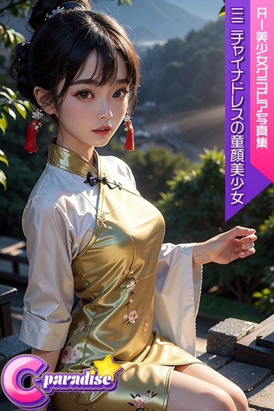 写真集|C-Paradise ミニチャイナドレスの童顔美少女 AI美少女グラビア写真集❤【C-Paradise】