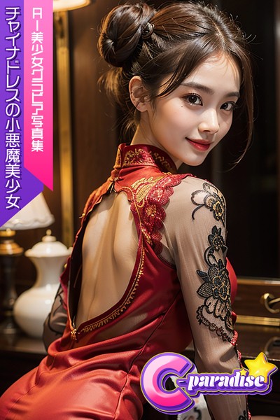 写真集|チャイナドレスの小悪魔美少女 AI美小女グラビア写真集【C-Paradise】❤【C-Paradise】