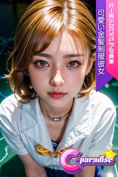 制服|可愛い金髪制服彼女 AI美少女グラビア写真集【C-Paradise】❤【C-Paradise】