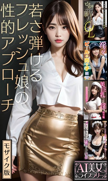 写真集|若さ弾けるフレッシュ娘の性的アプローチ 【AI美女ライブラリー】 モザイク版❤【ラビットフット】