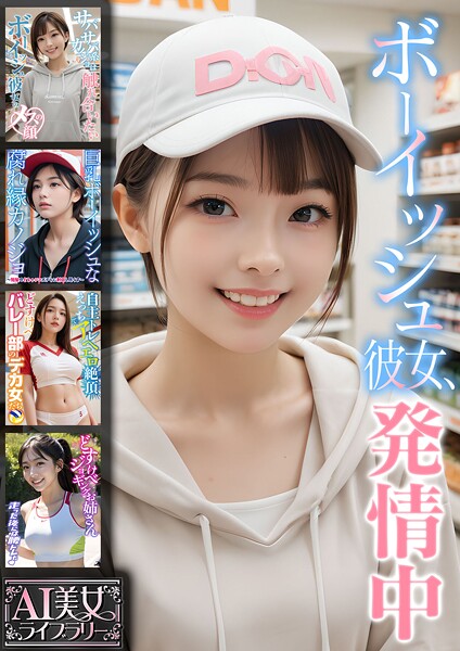 写真集|ボーイッシュ彼女、発情中【AI美女ライブラリー】❤【ラビットフット】