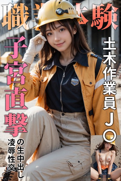 写真集|【職業体験】土木作業員J〇 子宮直撃の生中出し凌●性交〜AI2次元美女〜❤【AI Beautiful Girl】