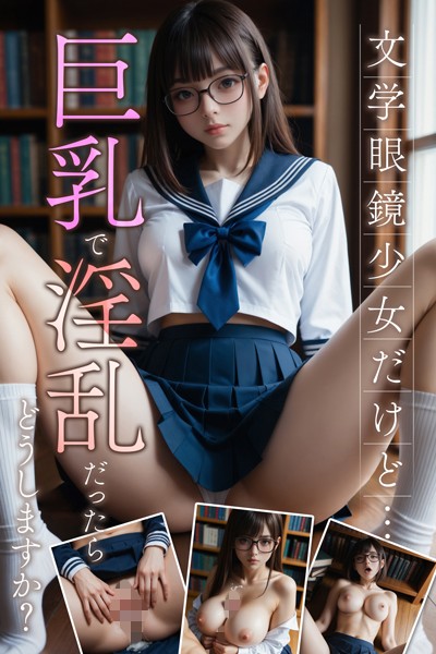 写真集|文学眼鏡少女だけど…巨乳で淫乱だったらどうしますか？〜AI2次元美女〜❤【AI Beautiful Girl】