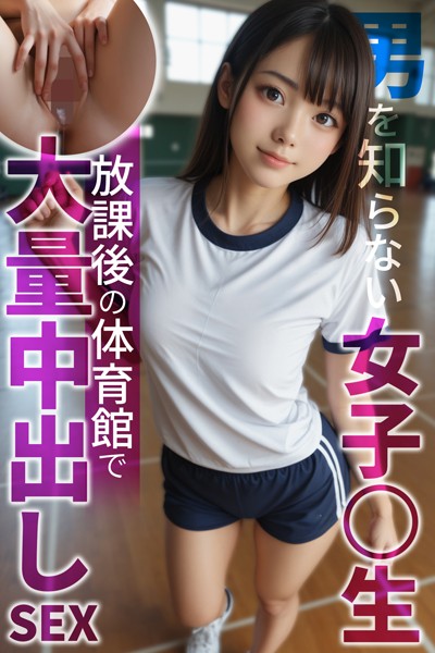 写真集|男を知らない女子〇生 放課後の体育館で大量中出しSEX〜AI2次元美女〜❤【AI Beautiful Girl】