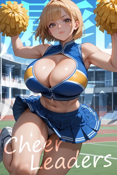写真集|爆乳爆尻CheerLeaders〜AI2次元美女〜❤【AI Beautiful Girl】