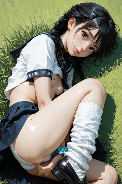 フルカラー|AI Girl Book 〜芝生の純潔パノラマ〜❤【AI Girl Book】