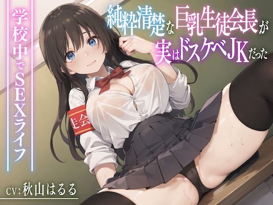 制服|純粋清楚な巨乳生徒会長が実はドスケベJKだった〜学校内でSEXライフ〜❤放課後チャイム【】