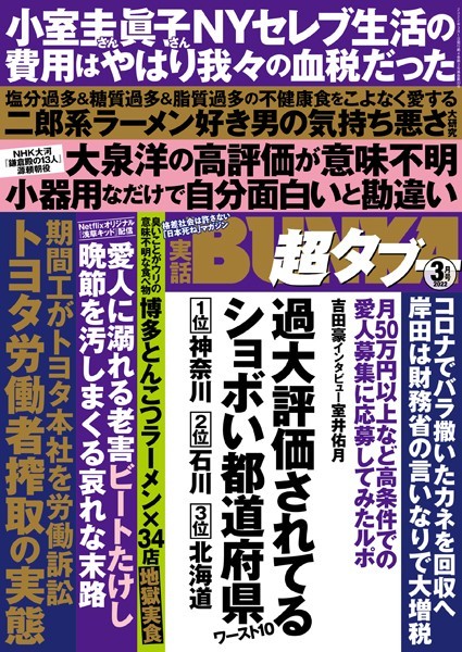 写真集|実話BUNKA超タブー 2022年3月号❤【実話BUNKAタブー編集部】